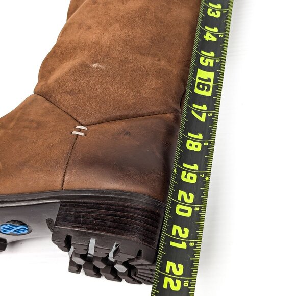 Ross & Snow Women Elena Brown Espresso OTK Shearling Lined Boots size 7US EUR 38 - Picture 6 of 8